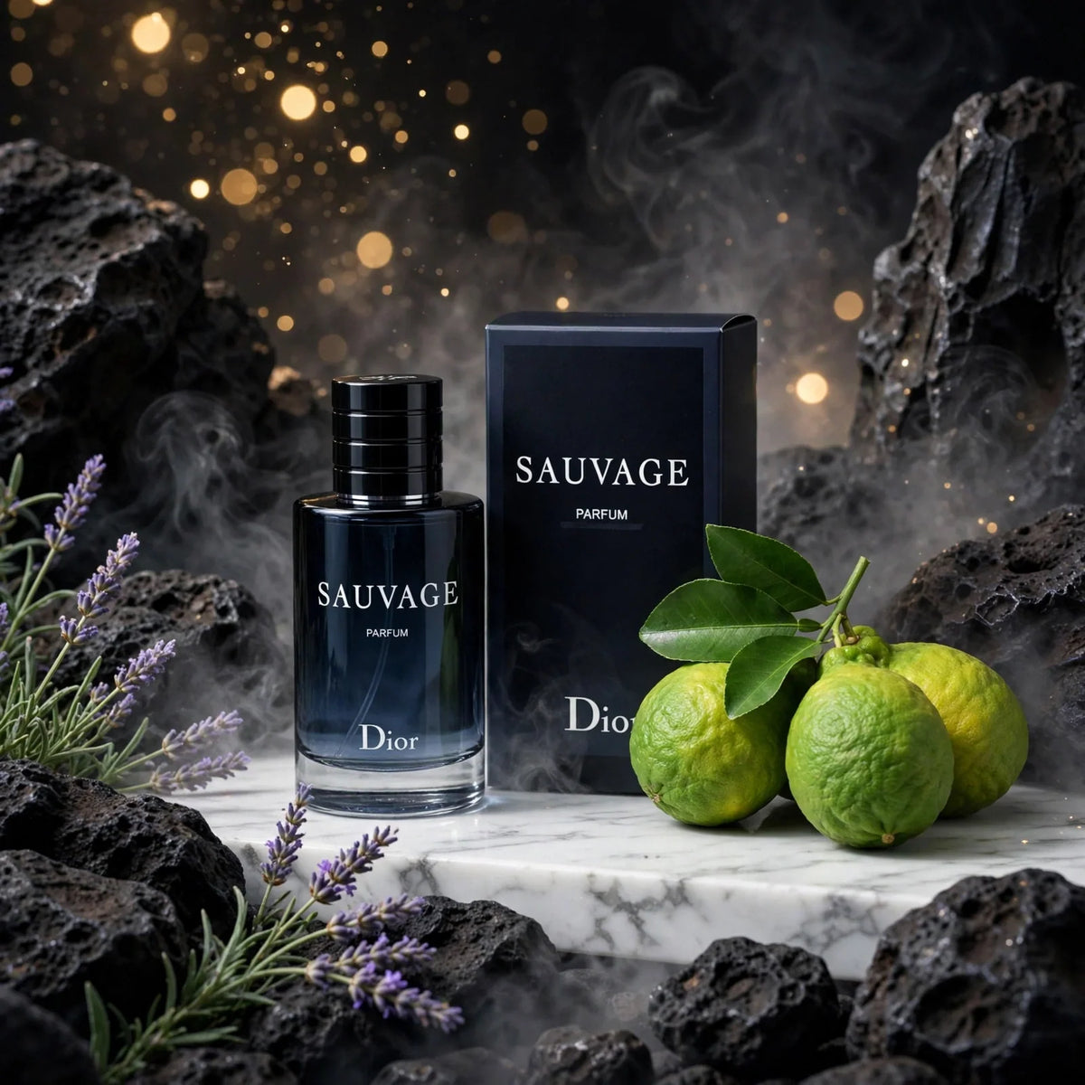 Christian Dior Sauvage Parfum for Men – Luxury Woody Citrus Fragrance, 3.3 / 3.4 oz / 100 mL,