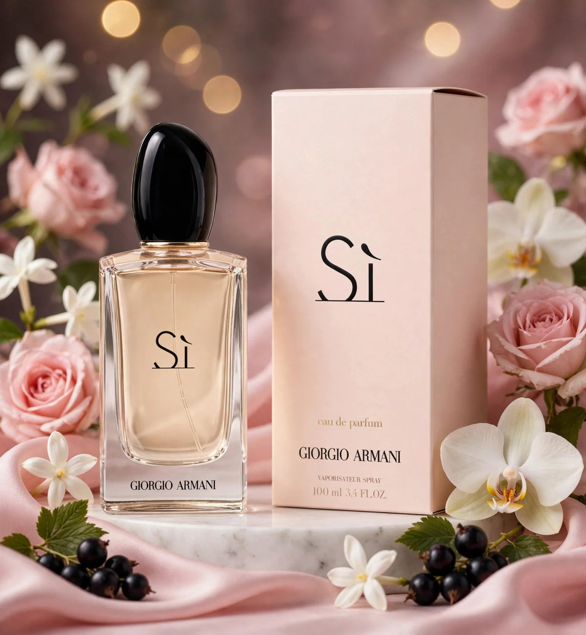 Giorgio Armani Sì Eau de Parfum for Women – Luxury Fragrance, 3.4 oz / 100 mL