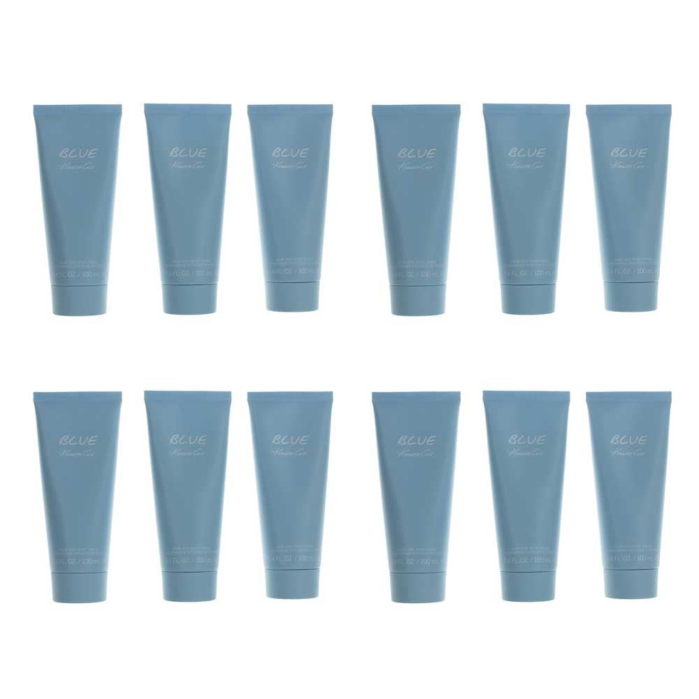 Kenneth Cole Blue by Kenneth Cole, 3.4oz Hair and Body Wash men, 12 pack