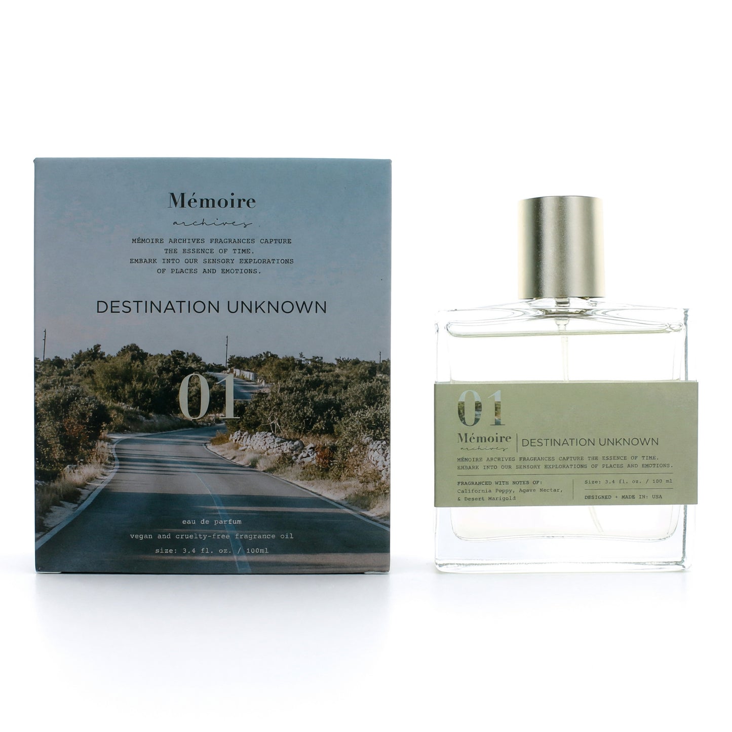 Destination Unknown by Memoire Archives, 3.4 oz EDP Spray for Unisex