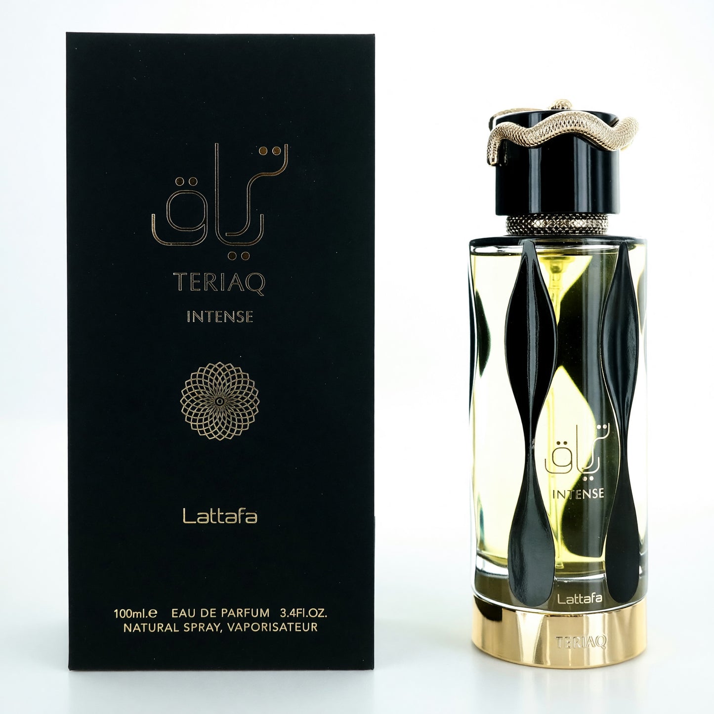 Teriaq Intense by Lattafa, 3.4 oz EDP Spray for Unisex