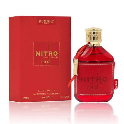 Dumont Nitro Red 3.4Oz Eau De Parfum for Men–Rich Fruity Woody Floral Fragrance