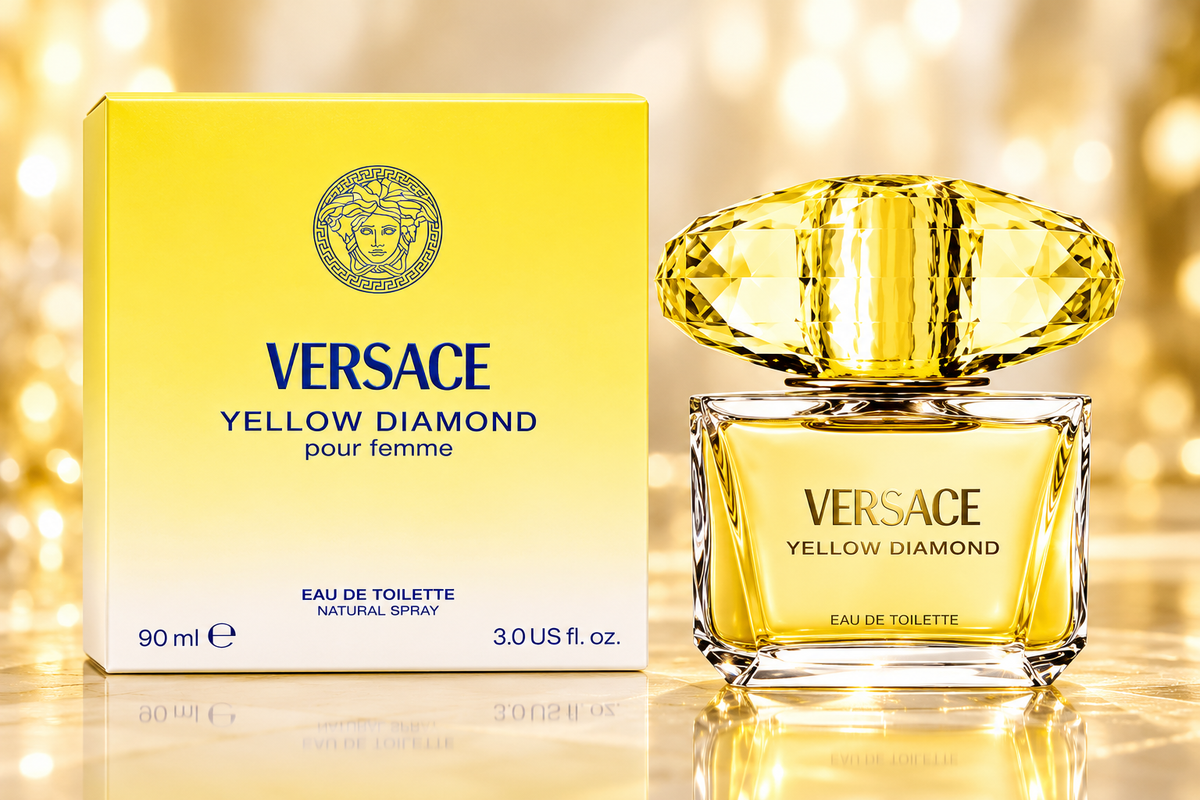Versace Yellow Diamond EDT 3.0 oz / 90 ml – Women's Luxury Perfume Spray for Women