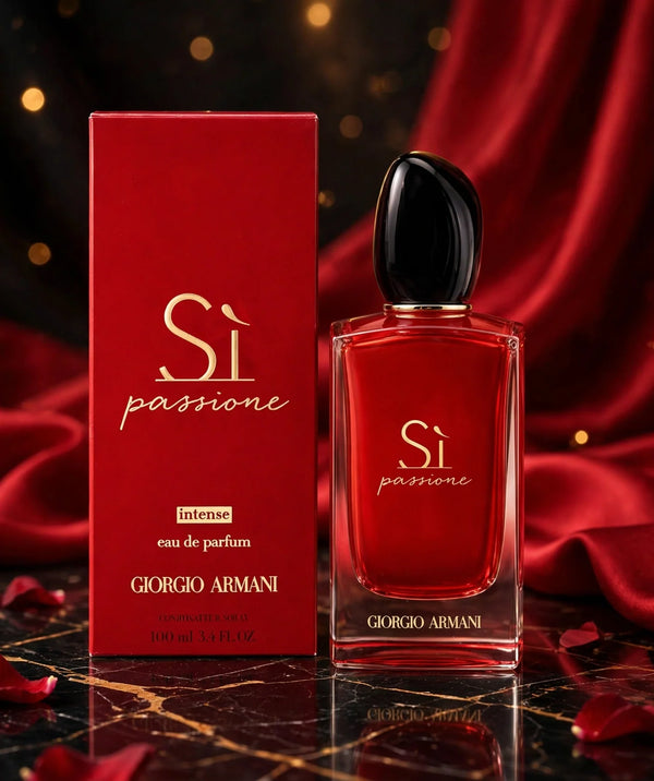 Giorgio Armani Sì Passione Eau de Parfum for Women, 3.4 oz / 100 mL,