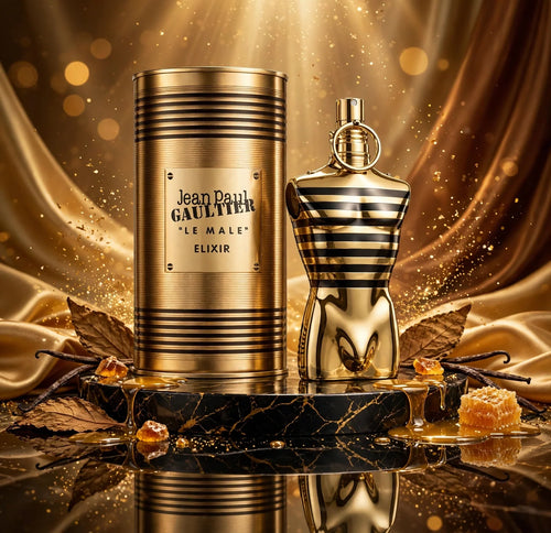 Jean Paul Gaultier Le Male Elixir Parfum for Men, 4.2 oz / 125 mL
