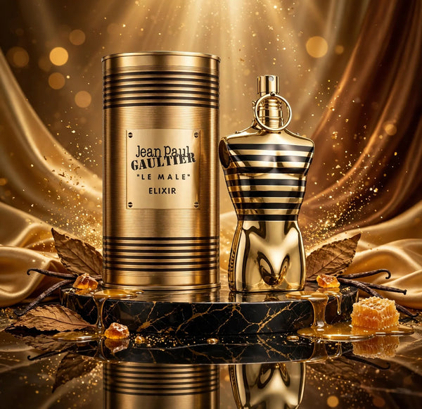 Jean Paul Gaultier Le Male Elixir Parfum for Men, 4.2 oz / 125 mL