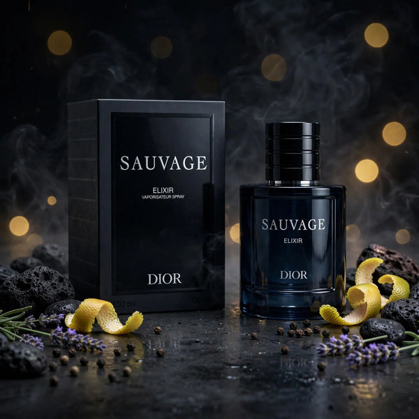 Dior Sauvage Elixir for Men – Luxury Spicy Woody Fragrance, 3.4 oz / 100 mL