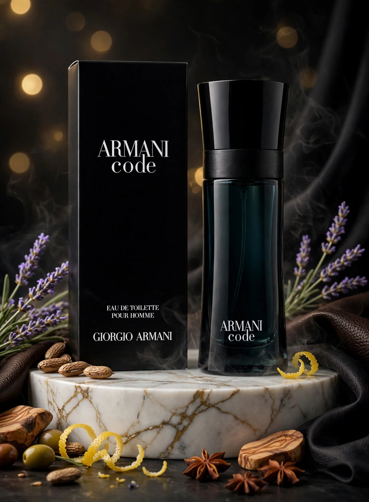 Giorgio Armani Code Eau de Toilette for Men – Luxury Aromatic Fragrance Spray,3.4 oz / 100 mL