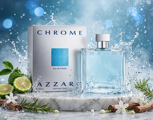 Azzaro Chrome Eau de Toilette for Men 100ml (3.4 Fl Oz)