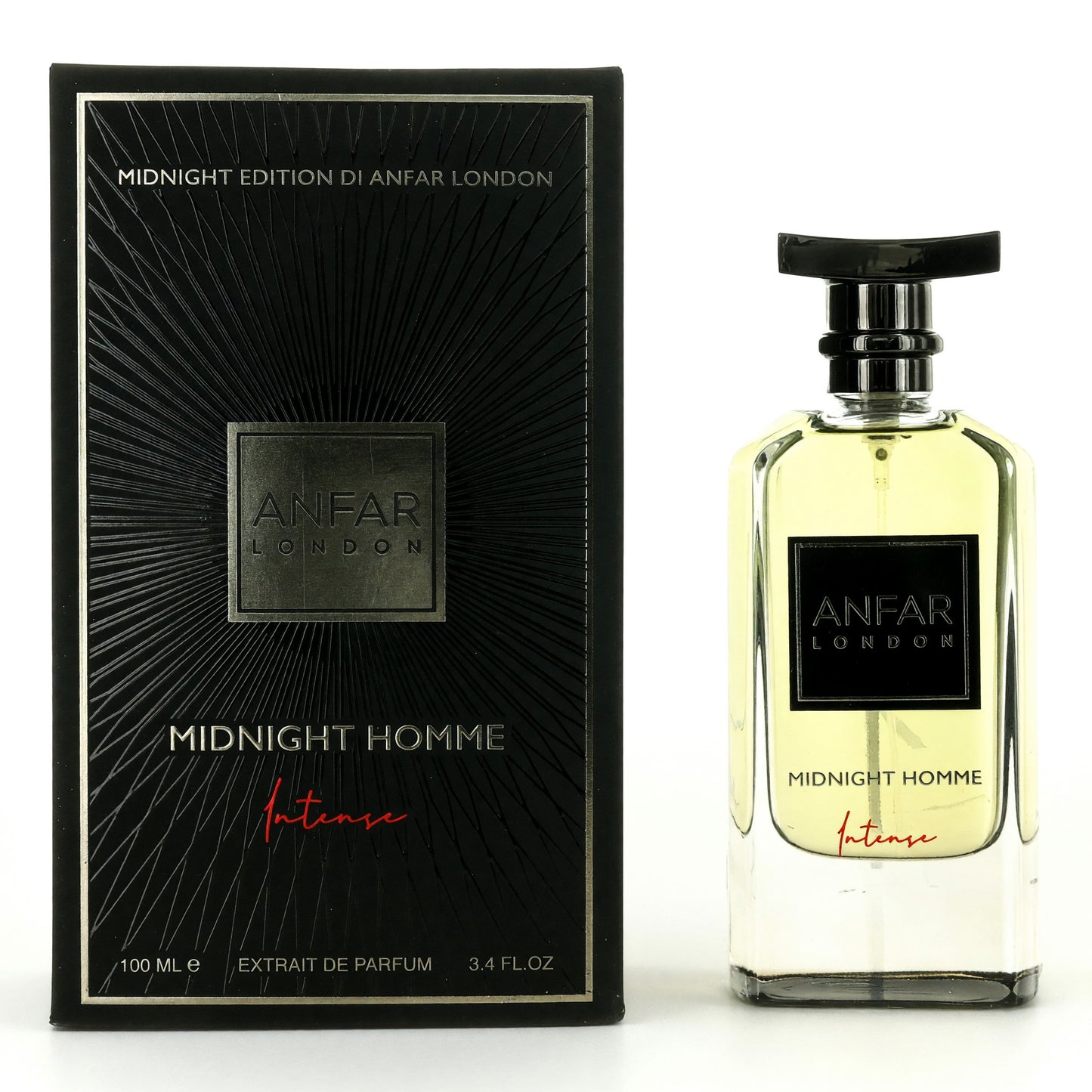 London Midnight Intense by Anfar, 3.4oz Extrait de Parfum Spray men