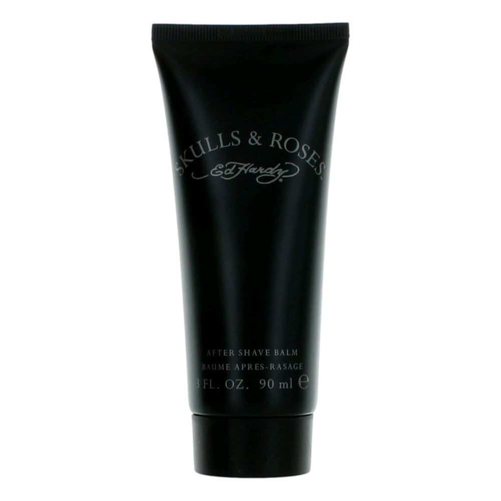 Ed Hardy Skulls & Roses by Ed Hardy, 3 oz After Shave Balm for Men