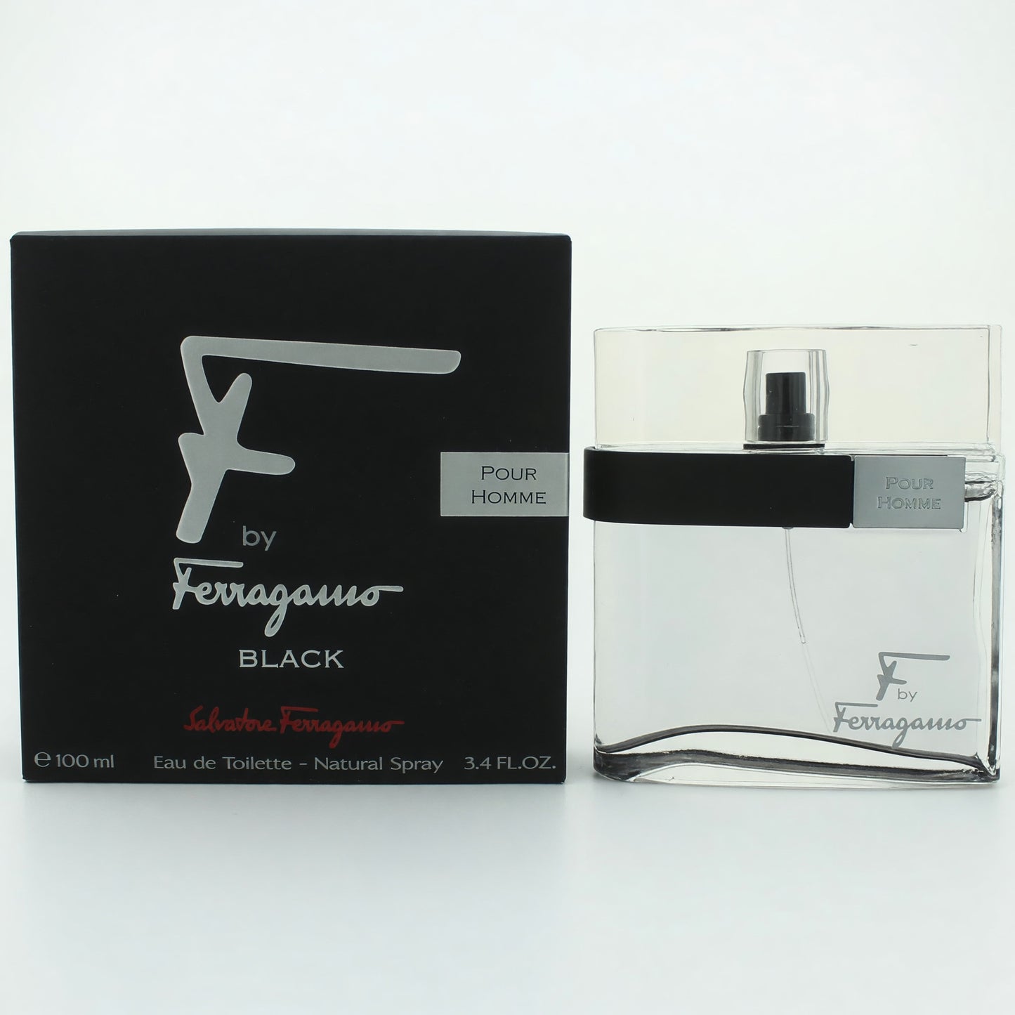 F Black by Salvatore Ferragamo, 3.4 oz EDT Spray for Men