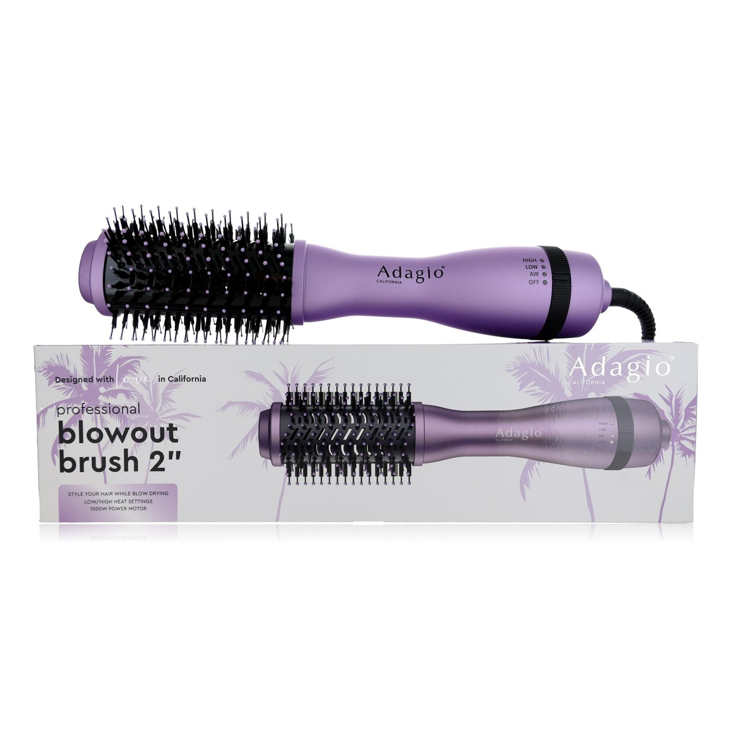 Adagio 2 Professional Blowout Brush by Adagio - Lavender