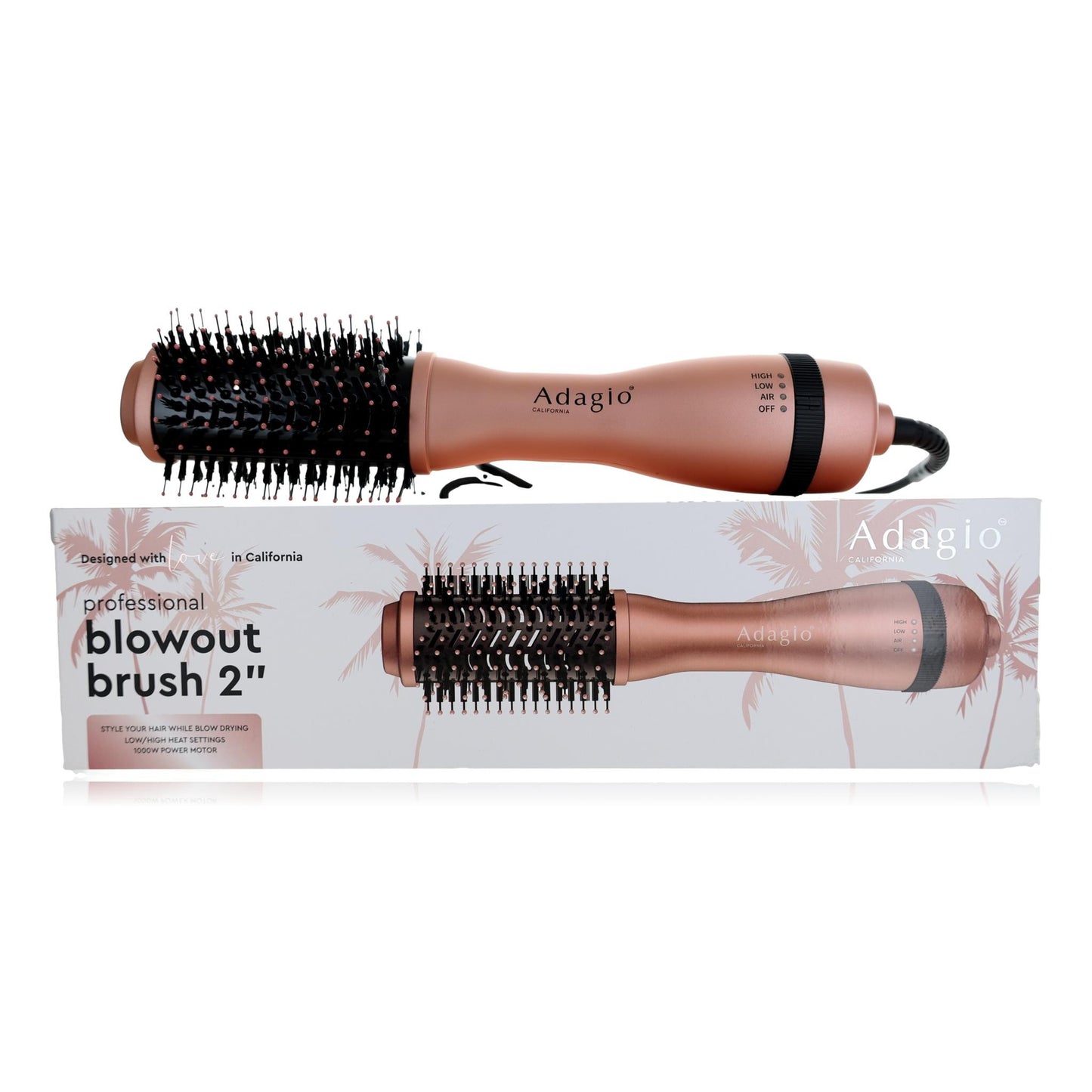 Adagio 2 Professional Blowout Brush by Adagio - Rose Gold