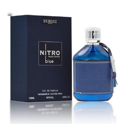 Dumont Nitro Blue 3.4 Fl Oz EDP for Men – Fresh Aquatic Floral Woody Fragrance