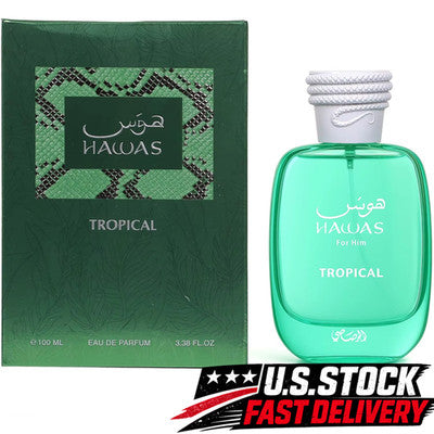 Rasasi Hawas Tropical For Him EDP 100ml 3.4oz Fresh Fruity Cologne
