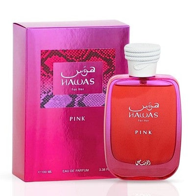 Rasasi Hawas Pink for Women EDP 100ml | Long‑Lasting Sweet Floral Vanilla Perfum